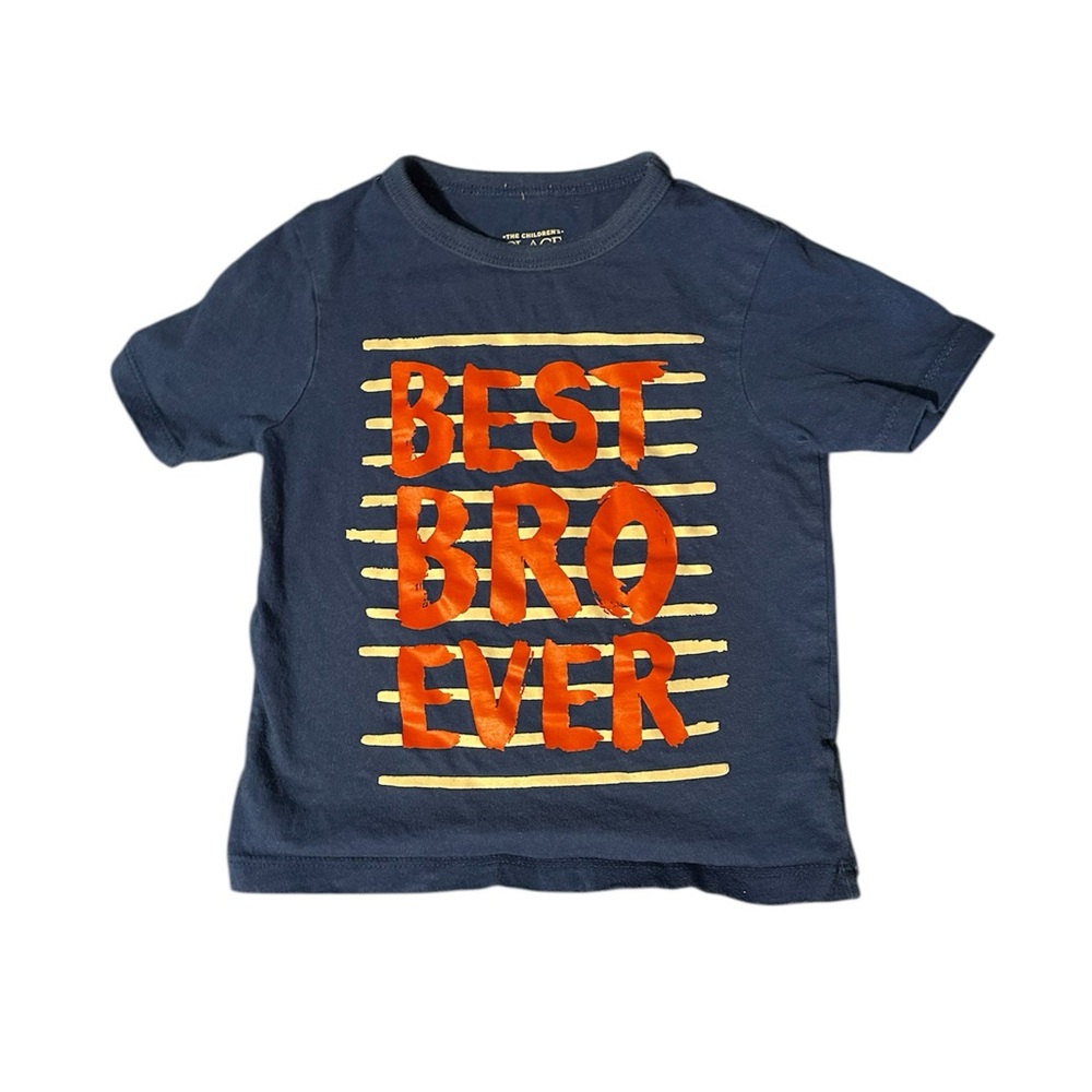 The Children's Place Navy T-Shirt with 'Best Bro Ever' Design